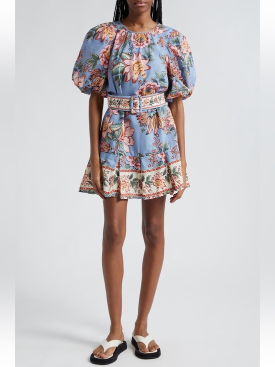 FARM Rio Dresses & Skirts - NWT FARM Rio Wonderful Bouquet Floral Belted Minidress SZ L